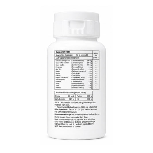 Medrich Ayurveda RichLoss Sliming Capsules | Weight Management Supplement | 60 Capsules