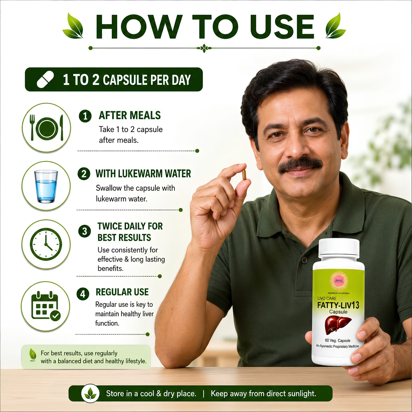 Medrich Ayurveda Fatty-LIV13 Capsule 60 Veg Capsules