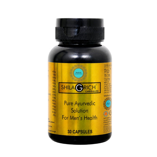 Medrich Ayurveda SHILAGRICH Capsules | Pure Ayurvedic Solution for Men's Health | 30 Capsules