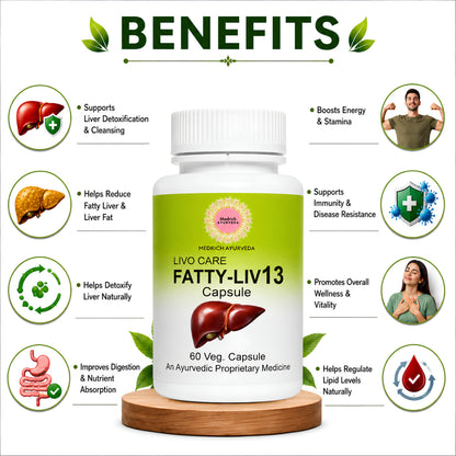 Medrich Ayurveda Fatty-LIV13 Capsule 60 Veg Capsules