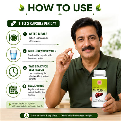 Medrich Ayurveda Fatty-LIV13 Capsule 60 Veg Capsules