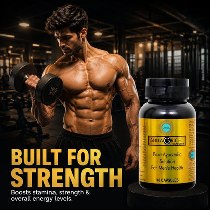 Medrich Ayurveda SHILAGRICH Capsules | Pure Ayurvedic Solution for Men's Health | 30 Capsules
